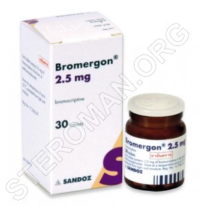 Bromergon 2.5mg 30tablets, Bromocriptin 2.5mg, Sandoz