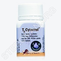 T3-Cytomel, liothyronine sodium 100 mcg, LA Pharma