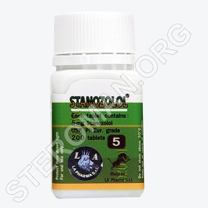 Stanozolol 5mg, 200 tab, LA Pharma