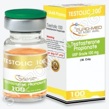 Testolic100, Testosterone propionate 100mg, 10ml, EURO-MED