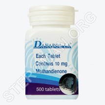 Danabol-LA, methandienone 10mg, 500 tabs, LA Pharma